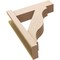 Ekena Millwork 6-in W x 20-in D x 24-in H Funston Block Rough Cedar Woodgrain TimberThane Outlooker, Primed Tan OUTUR060X20X24FST44RCPR - alternate 4